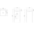 Отдельностоящая напольная раковина UNI-FLOW KUBE белый матовый FS502-400 Matt White 2
