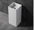 Отдельностоящая напольная раковина UNI-FLOW KUBE белый матовый FS502-400 Matt White 3