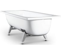 Ванна стальная ВИЗ DONNA VANNA 140x70x40 cм, с опорной подставкой, без ранта, белая орхидея DV-45901