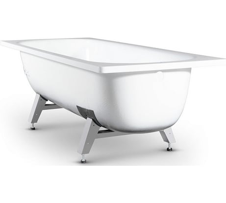 Ванна стальная ВИЗ DONNA VANNA 150x70x40 cм. с опорной подставкой, без ранта, белая орхидея DV-55901