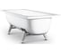 Ванна стальная ВИЗ DONNA VANNA 150x70x40 cм. с опорной подставкой, без ранта, белая орхидея DV-55901 1