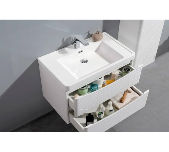 Раковина из искусственного мрамора BelBagno ANCONA-N ENERGIA-N EA-800-LVB