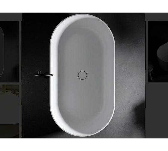 Отдельностоящая ванна RELAX DESIGN HORIZON 150х80x54, luxolid mood, белый матовый HORIZON LX01 opac