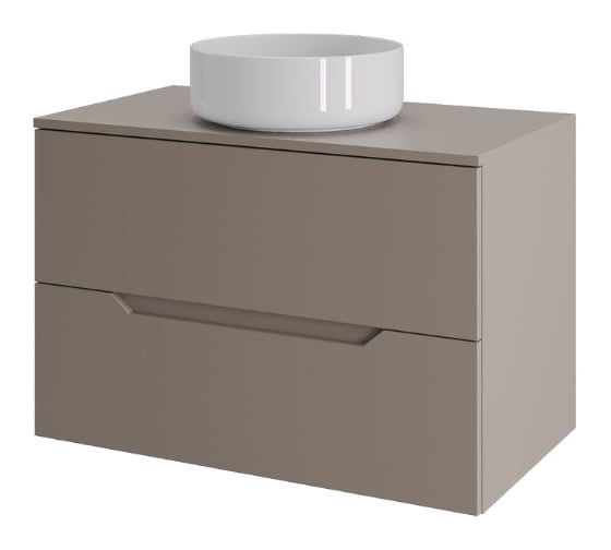 Подвесная тумба с раковиной Orange Line Li-70TuLMDF+B09-360W 70 см, латте/белый X247254999 1