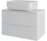 Тумба с раковиной подвесная 70 см, белый ORANGE Лайн Li-70TuwMDF+B03-600W 4