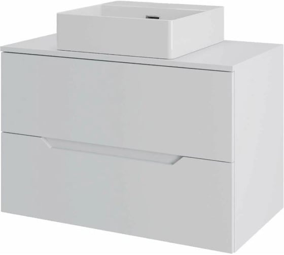 Подвесная тумба с раковиной Orange Line Li-70TuwMDF+B04-405W 70 см, белый X823272999 1