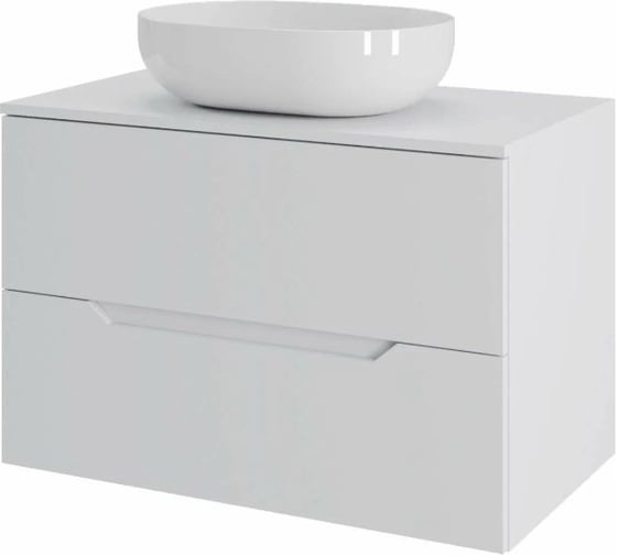 Подвесная тумба с раковиной Orange Line Li-70TuwMDF+B05-480W 70 см, белый X862035999 1