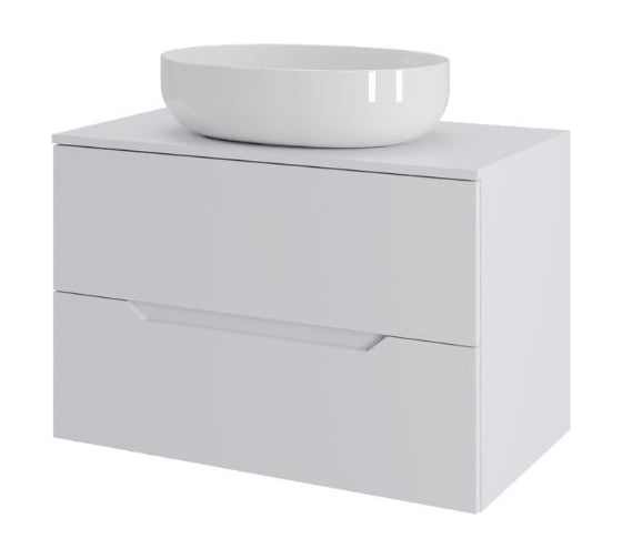 Подвесная тумба с раковиной Orange Line Li-70TuwMDF+B05-520W 70 см, белый X886078999 1