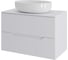Тумба с раковиной подвесная 70 см, белый ORANGE Лайн Li-70TuwMDF+B05-520W 4