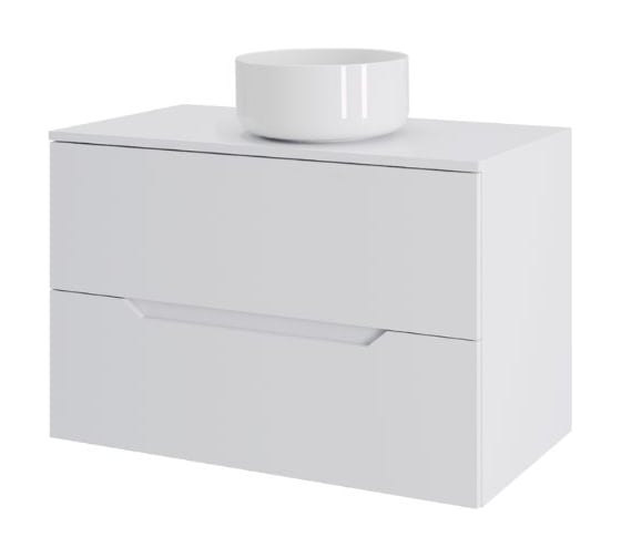 Подвесная тумба с раковиной Orange Line Li-70TuwMDF+B07-345W 70 см, белый X903259990 1