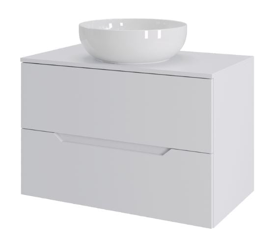 Подвесная тумба с раковиной Orange Line Li-70TuwMDF+B07-420W 70 см, белый X903275999 1