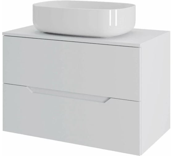 Подвесная тумба с раковиной Orange Line Li-70TuwMDF+B07-540W 70 см, белый X924447999 1