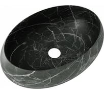 Раковина накладная для ванной Teymi Laina 48 черный мрамор T51304 ЦБ-00284978