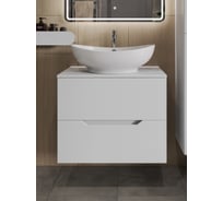 Тумба с раковиной подвесная 70 см ORANGE белый Line Li-70TuwMDF+B08-585W