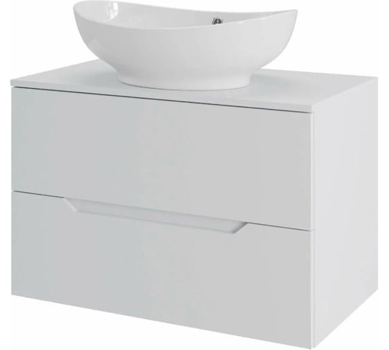 Подвесная тумба с раковиной Orange Line Li-70TuwMDF+B08-585w 70 см, белый X978445999 1