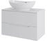Тумба с раковиной подвесная 70 см, белый ORANGE Лайн Li-70TuwMDF+B08-585W 10