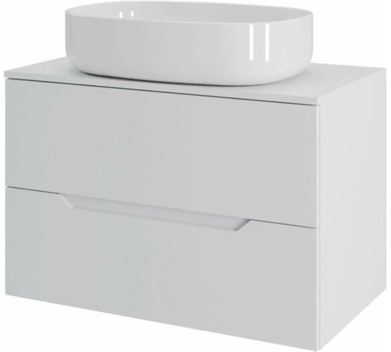 Подвесная тумба с раковиной Orange Line Li-70TuwMDF+B08-600W 70 см, белый X984851999 1