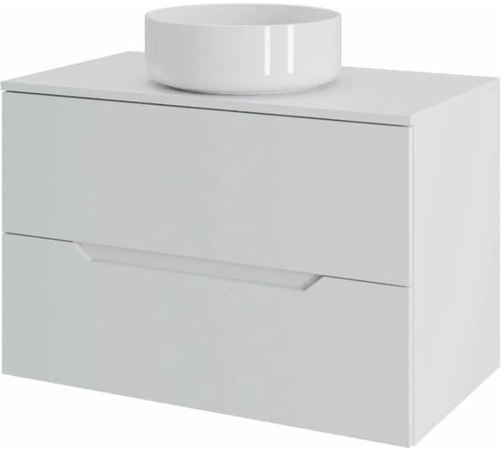 Подвесная тумба с раковиной Orange Line Li-70TuwMDF+B09-360W 70 см, белый X988070999 1