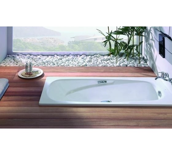 Стальная ванна GALA VANESA 150х75х42, ручки, звукоизоляция, anti-slip 6735001 00000055524
