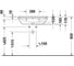 Раковина Duravit D-NEO 650x440 мм., 1 отверстие под смеситель, с переливом 2366650000 00000090444 3