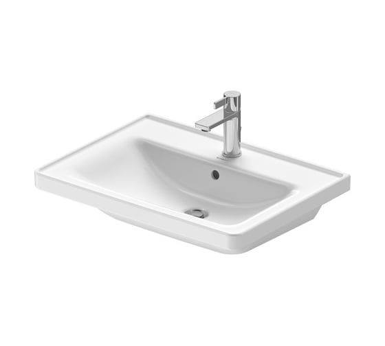 Раковина Duravit D-NEO 650x480 мм., 1 отверстие под смеситель, с переливом 2367650000 00000090445