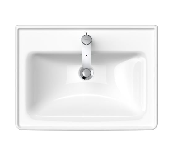 Раковина Duravit D-NEO 650x480 мм., 1 отверстие под смеситель, с переливом 2367650000 00000090445