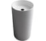 Отдельностоящая напольная раковина UNI-FLOW CILINDRO белый матовый FS504-450 Matt White 1