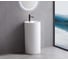 Отдельностоящая напольная раковина UNI-FLOW CILINDRO белый глянцевый FS503-450 Gloss White 2