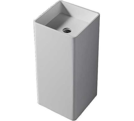 Отдельностоящая напольная раковина UNI-FLOW KUBE белый глянцевый FS502-400 Gloss White 1
