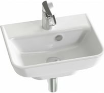 Рукомойник Jacob Delafon 45x35 с отверстием для смесителя, слив-перелив, белый EGH112-00 00000060156