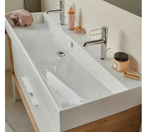 Керамическая раковина Jacob Delafon VIVIENNE 120х46 см, белая  EXBK112-00 00000089442
