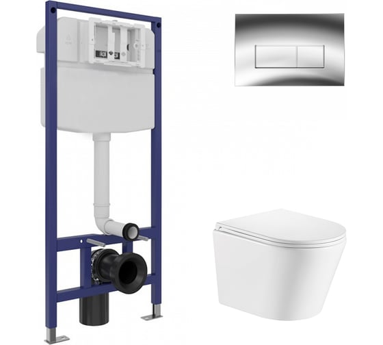 Комплект инсталляция Wesnaart EKO (унитаз инсталляция кнопка сид) EKO-047206-RAY11 1