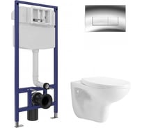 Комплект инсталляция Wesnaart EKO (унитаз, инсталляция, кнопка, сидушка) EKO-047202-OCE12