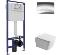 Комплект инсталляция Wesnaart EKO (унитаз, инсталляция, кнопка, сидушка) EKO-047205-KUB13