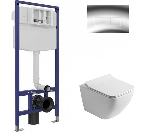 Комплект инсталляция Wesnaart EKO (унитаз инсталляция кнопка сид) EKO-047207-OCE12 1