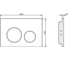Комплект AM.PM I012709.0151 PrimeFit инсталляция для подвесного унитаза с клавишей PrimeFit L, хром глянц + Унитаз подвесной 520*370 безободковый, сиденье Soft-Close, серый матовый, форма квадрат I012709.0151Q0130 9