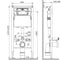 Комплект AM.PM I012709.0251 PrimeFit инсталляция для подвесного унитаза с клавишей PrimeFit S, хром глянц + Унитаз подвесной 520*370 безободковый, сиденье Soft-Close, серый матовый, форма квадрат I012709.0251Q0130 7