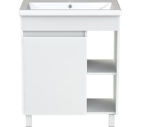 Напольная тумба Orange TOPLINE Line с раковиной, белая TLIB60+RA