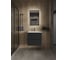Тумба подвесная ORANGE Лайн 60 черная с раковиной. Li-60Tub+Ra 4