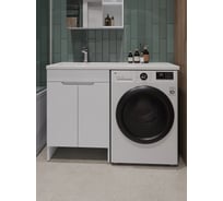 Напольная тумба ORANGE Optima с левой раковиной, под стиральную машину OPD-120TUW+RAL