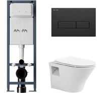 Комплект AM.PM I012711.0338 ErgoFit + Подвесной безободковый унитаз AVIMANO Promotion с крышкой-сидением I012711.03381000080