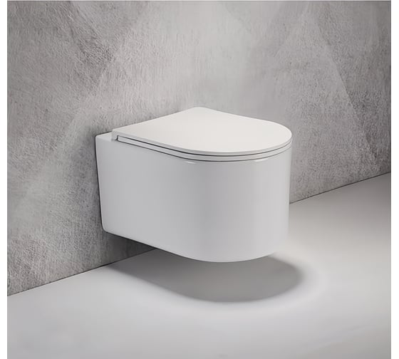 Унитаз подвесной OLIVE'S VORTEX безободковый, с системой «Торнадо» и сиденьем микролифт VR30116DP 1