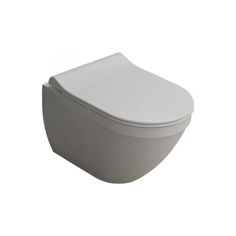 Подвесной безободковый унитаз Kale IDEA 2.0 с тонким сиденьем микролифт ...