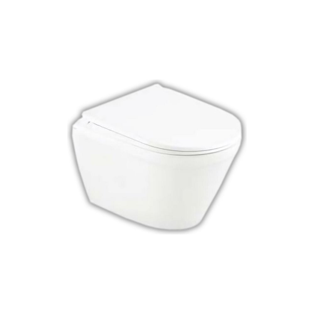 Подвесной безободковый унитаз Kale IDEA с тонким сиденьем микролифт ...