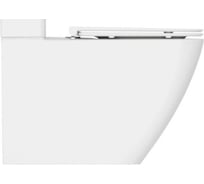 Чаша для напольного унитаза ALLEN BRAU 4.33013.20 LIBERTY 3 Tornado без сиденья 680x375мм белый (343662) 00343662