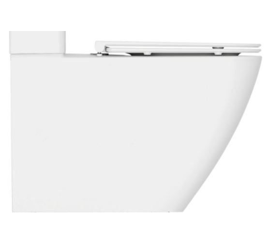 Чаша для напольного унитаза ALLEN BRAU 4.33013.20 LIBERTY 3 Tornado без сиденья 680x375мм белый (343662) 00343662 1