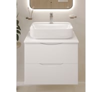 Тумба с раковиной и столешницей подвесная BOND белая Т55605-513500