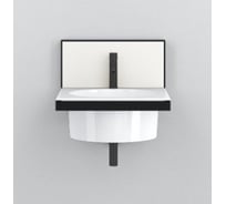 Раковина CIELO Elle Tonda с 1 отверстием под смеситель, цвет Gloss White ELLAT
