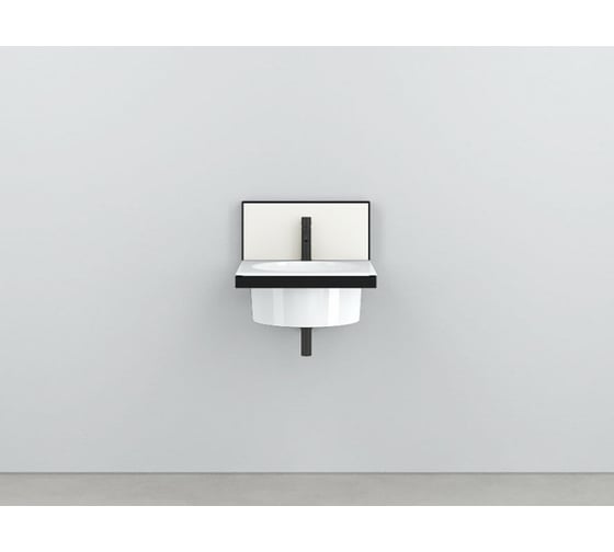 Раковина CIELO Elle Tonda с 1 отверстием под смеситель, цвет Gloss White ELLAT