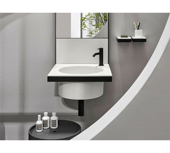 Раковина CIELO Elle Tonda с 1 отверстием под смеситель, цвет Gloss White ELLAT